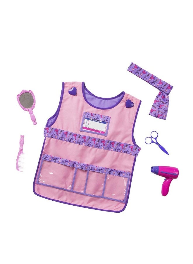 ميليسا آند دوج زي حلاق للأطفال، زي مصفف شعر للأطفال، طقم ملابس تنكرية للأطفال من سن 3 إلى 6 سنوات. - Image 1